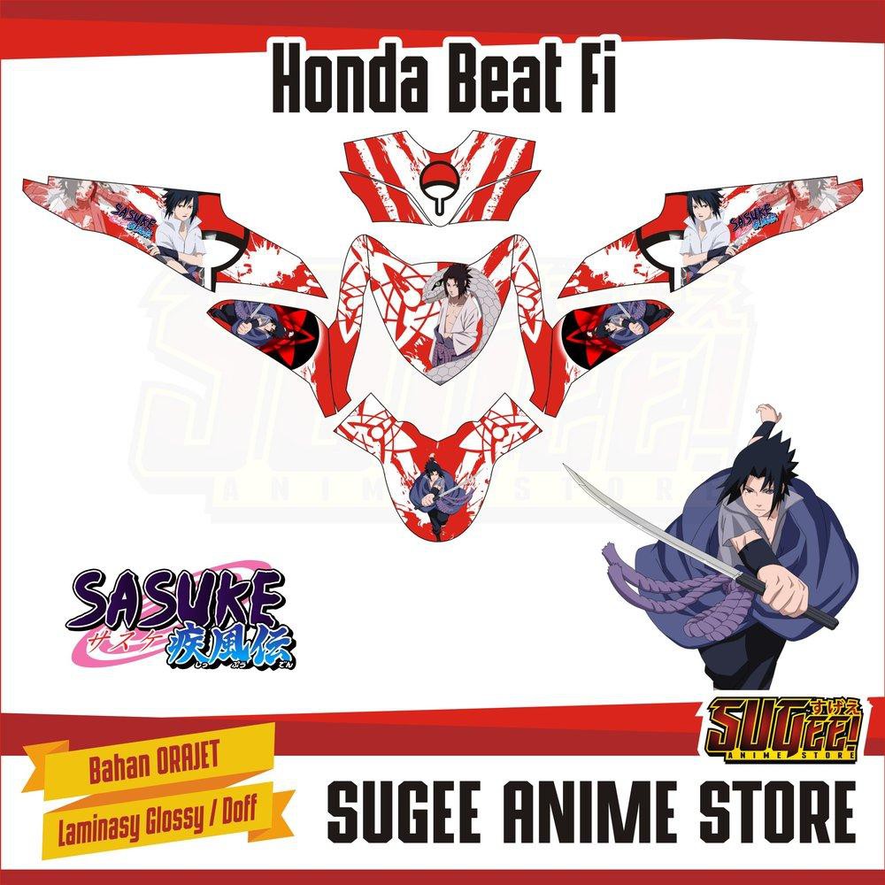 Sticker Anime Decal Motor Honda Beat Fi Sasuke Onderdil Shopee