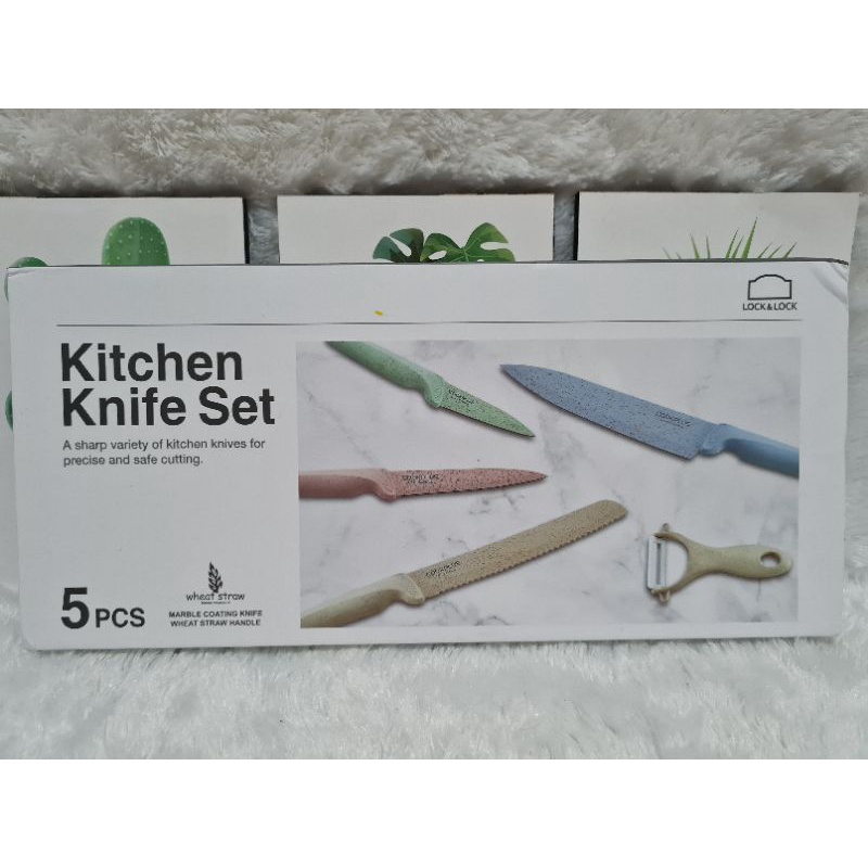 LOCK N LOCK ORI Kitchen Knife Set - Pastel