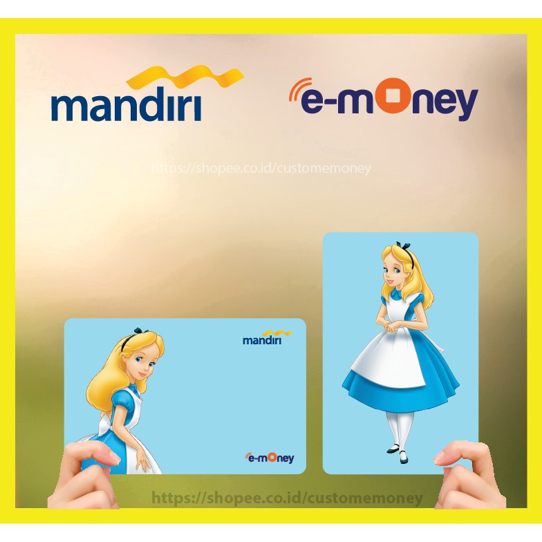 Emoney Alice In Wonderland Anime 15 Etoll EMoney Mandiri Flazz BNI Tapcash BRI Brizzi - 2 SISI