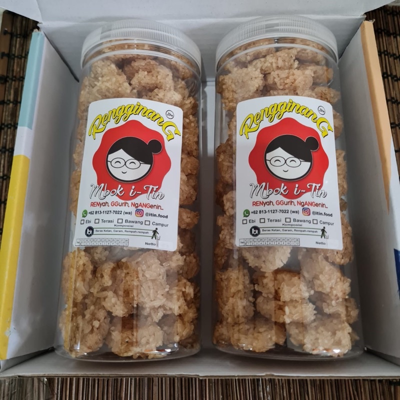 

RENGGINANG MENTAH Mbok Itin 3m500 GRAM / 1300 ML / Rengginan / Renginan / TERASI / BAWANG / EBI