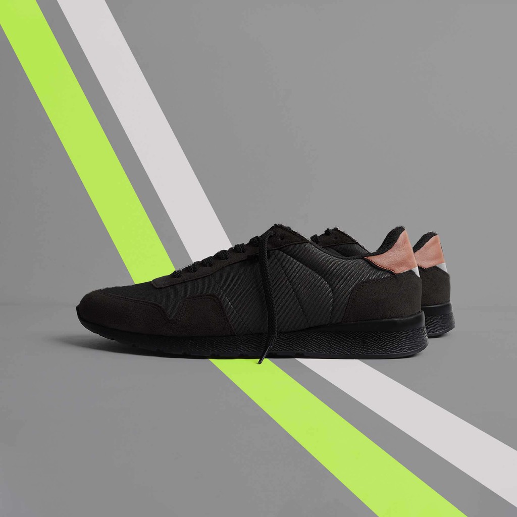 Sepatu Casual Sneaker Running Ori Pria Cowok Men Sneakers Footwear | Nordic Black | FORIND x FSTP