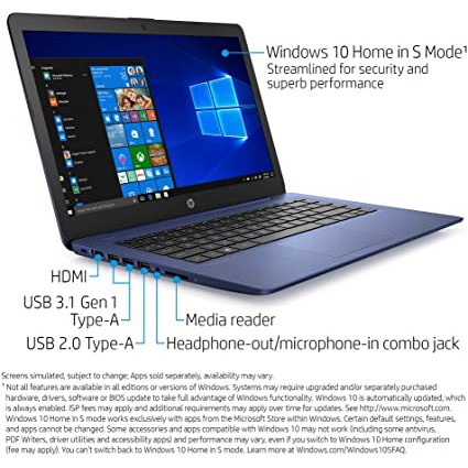 LAPTOP MURAH HP STREAM 14 RAM 4GB 64GB 128GB EMMC WINDOWS 10 BARU-3