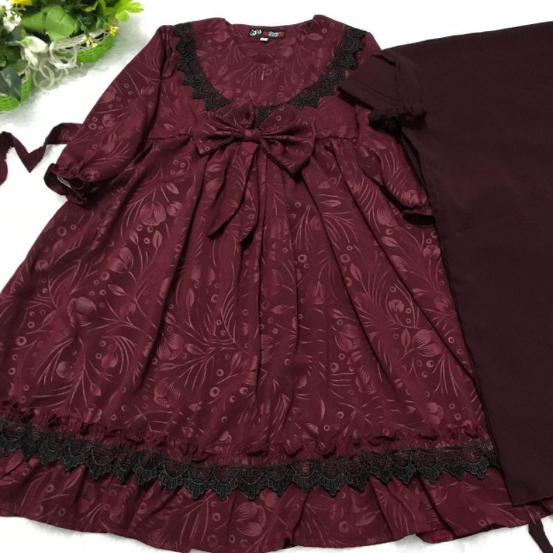 Set Gamis Embos Safir Cadar Tali Anak 1-10th