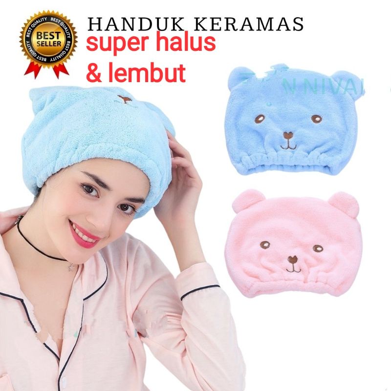 Handuk Keramas Kramas Handuk Rambut Handuk Topi Pengering Rambut Keramas Kramas