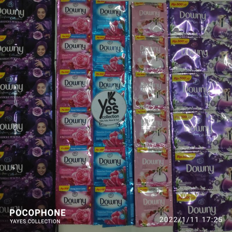 COD Downy Pelembut Pewangi Renceng 500an 12 PCS 10 ml 11 ml 20ml Passion Mystique Sunrise Fresh Wangi Tahan Lama Pakaian