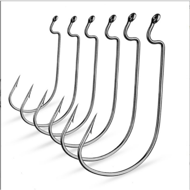 Worm Hook Heavy Class isi 10pcs - Kail Softlure replika BKK Wormhook