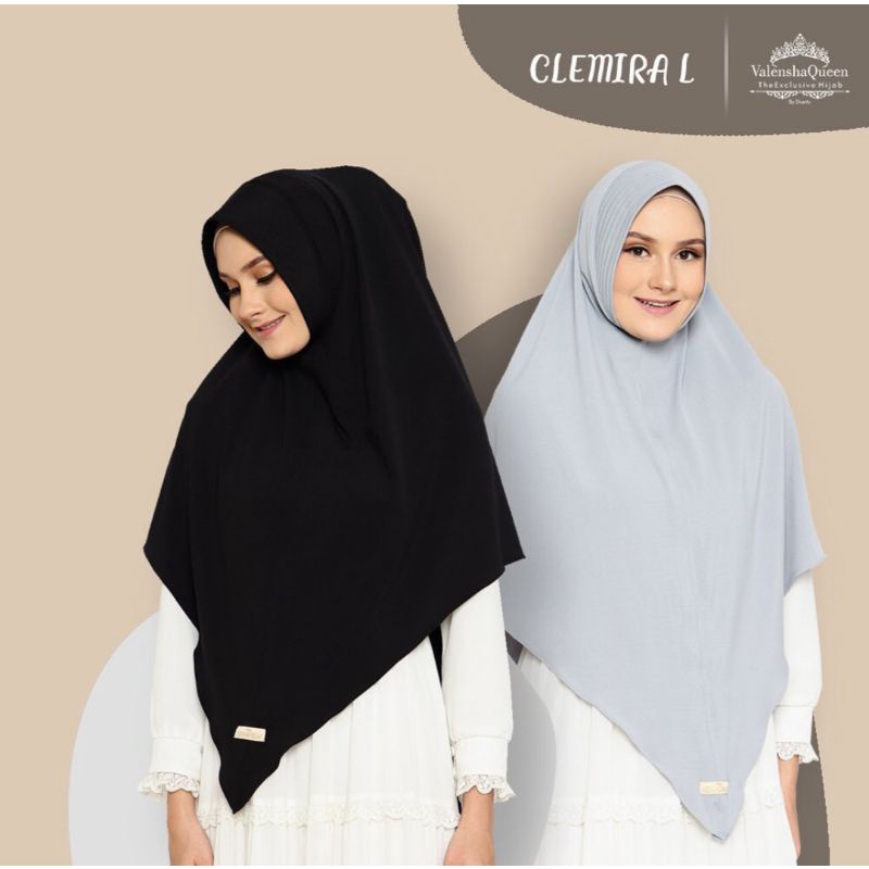 HIJAB JERSEY CLEMIRA L ORIGINAL VALENSHA QUEEN