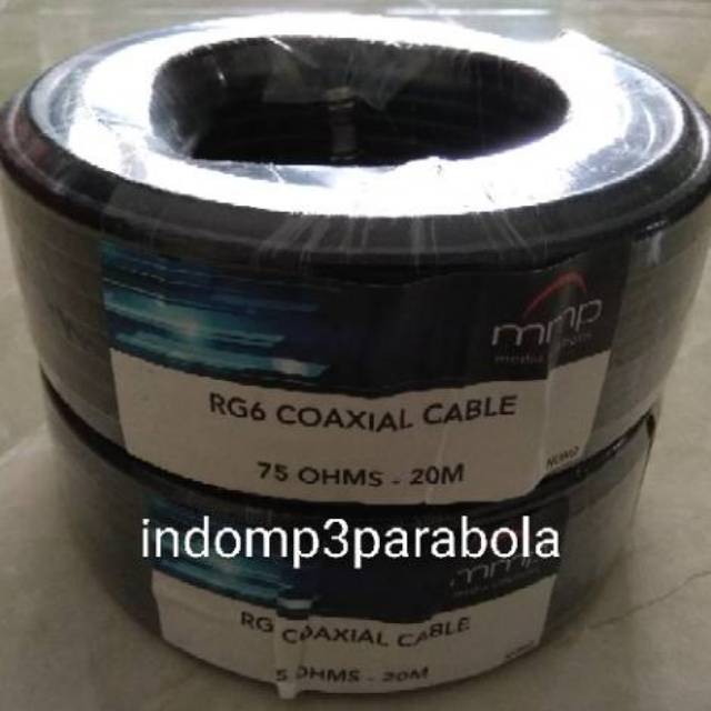 Kabel parabola MMP panjang 20 meter.