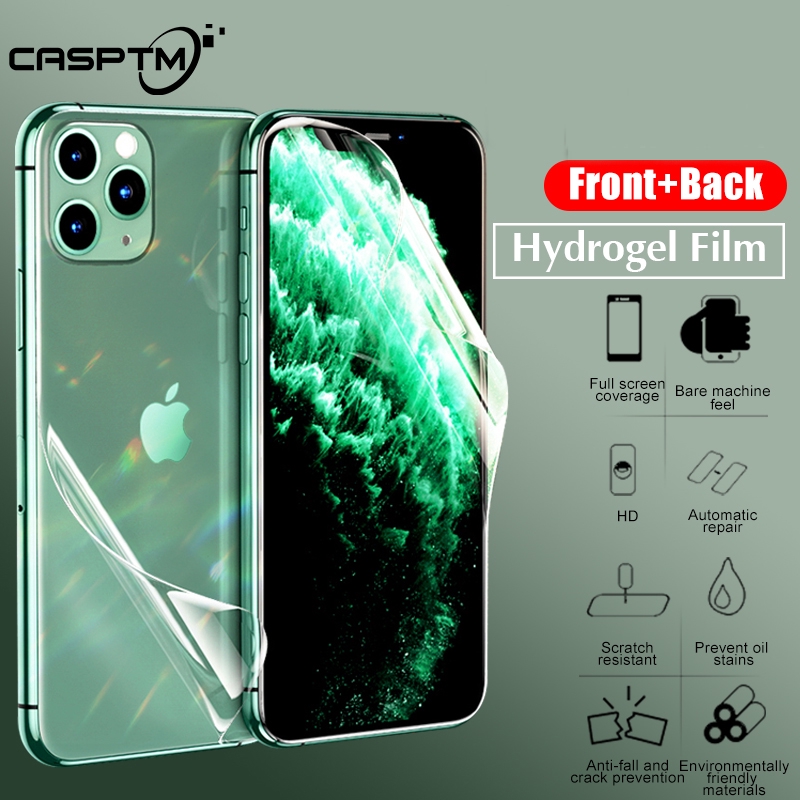 Front+Back Soft Hydrogel Film For iPhone X XR XS 11 Pro