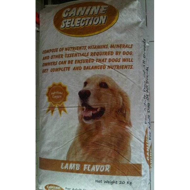 Promo DOGFOOD CANINE SELECTION LAMB 20KG (COKLAT) Murah