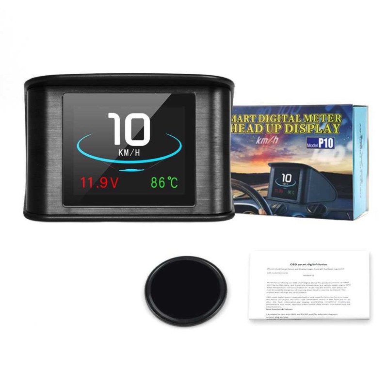 Head Up Display HUD OBD Speedometer Digital Car LED Refleksi P10