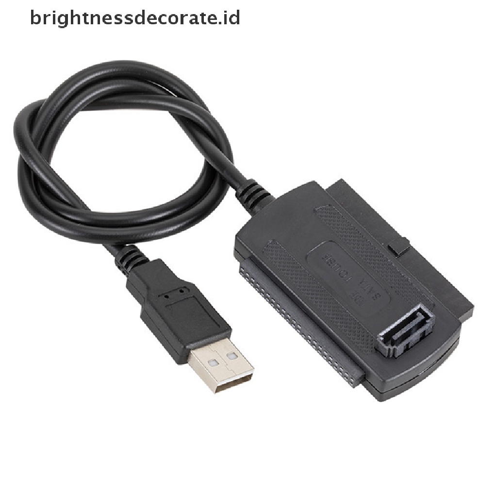 Kabel Adapter Converter USB 2.0 To IDE SATA Untuk 2.5 3.5 Inch Hard Drive HD