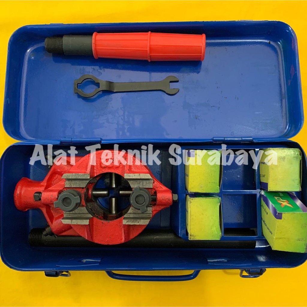 SNAI PIPA XP TOOL 1/2" - 1 1/4" INCH PIPE THREADER KIT FOR BSPT THREAD SENAI XPTOOLS XP TOOLS SET SN