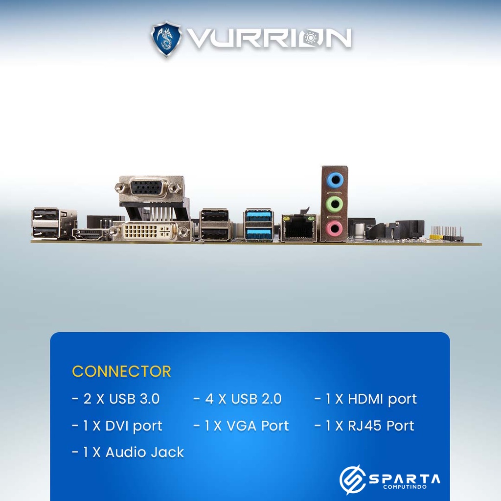 Motherboard Vurrion Duravel H81M SV2 New Garansi Resmi