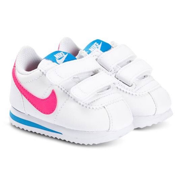 nike cortez blue and pink