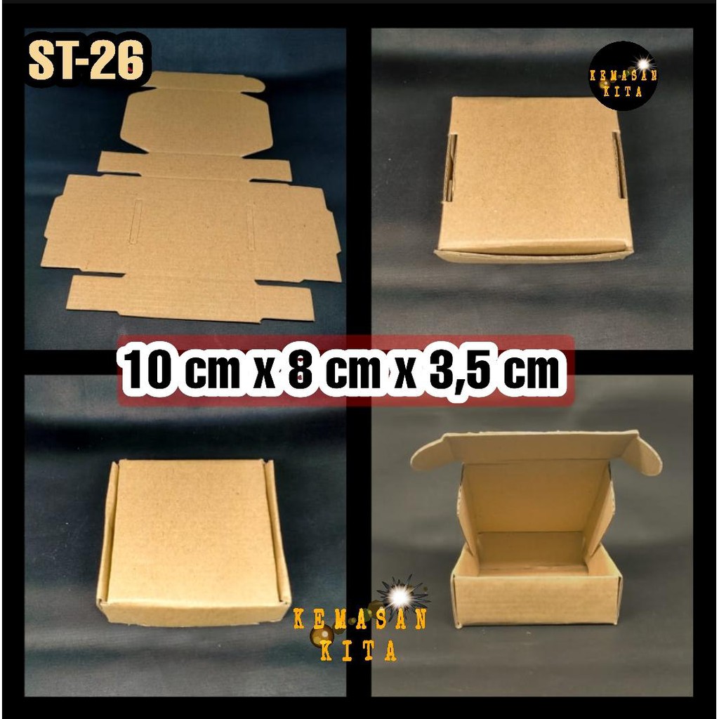 

KARDUS ST-26 10X8X3,5 CM POLOS PACKING KEMASAN AKSESORIS