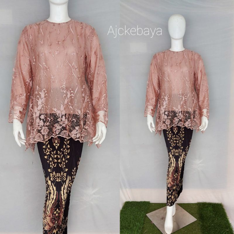 Kebaya / rinjani / Kebaya Tulle / Set Kebaya/Kebaya Modern/Ajc kebaya