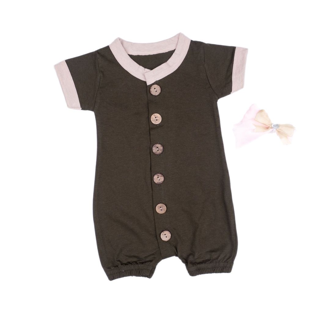 ZASKIYA - Jumper Lullaby Bayi 0-2 Tahun  Playsuit Button Romper Baju Anak Bayi