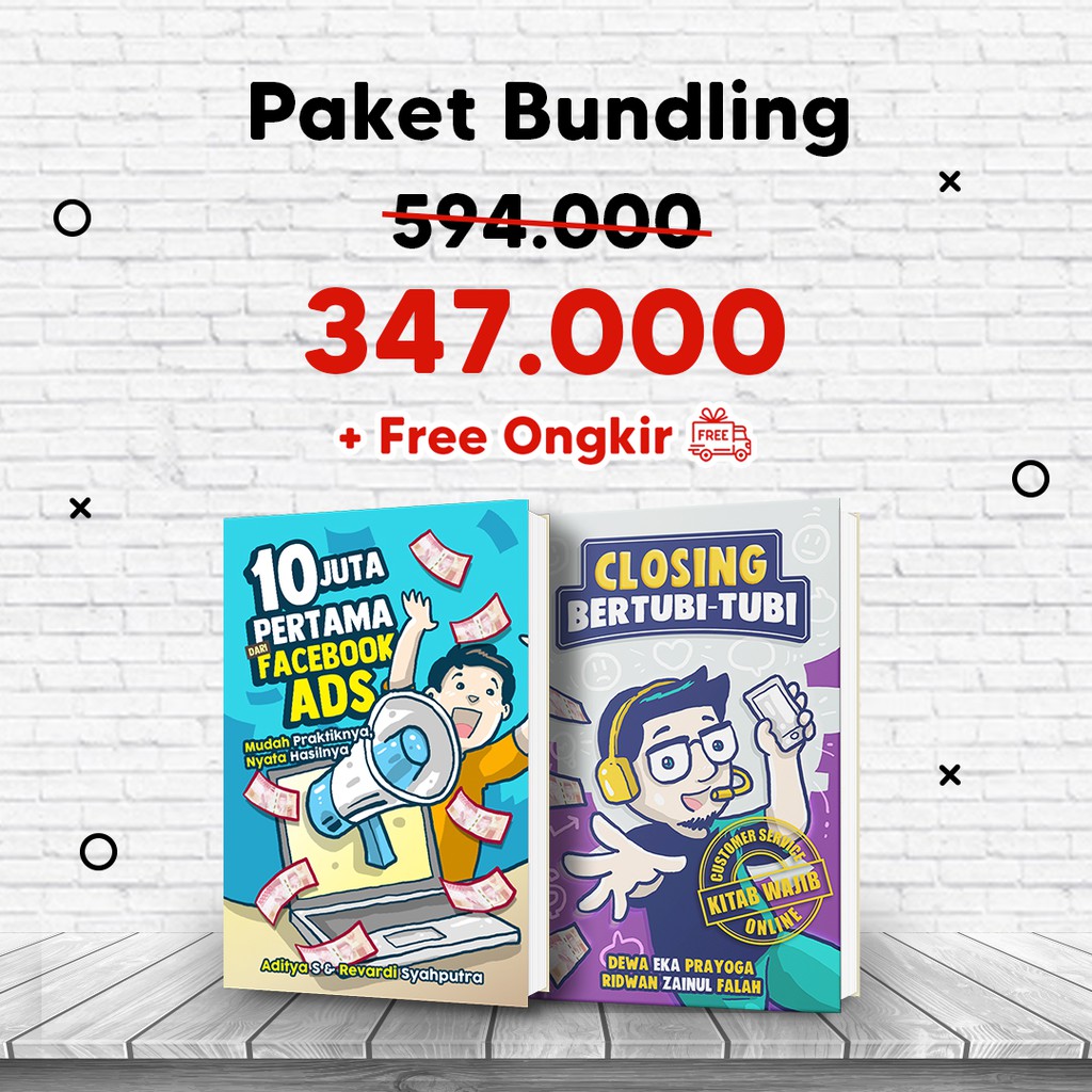 PAKET BUKU 10 FB ADS DAN CLOSING BERTUBI TUBI