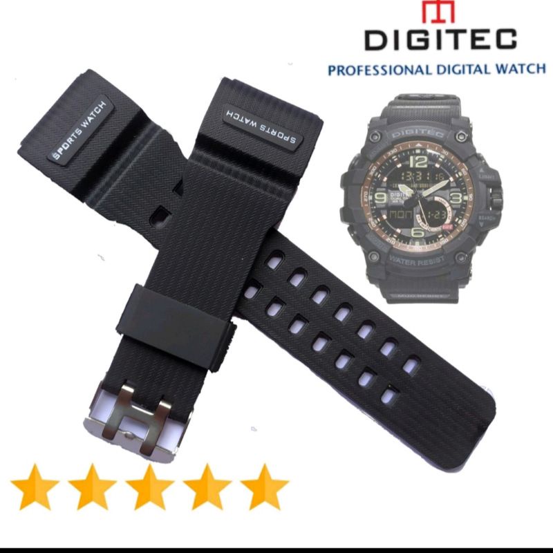 strap jam tangan digitek tali tam tangan digital gisok dll strap jam strap jam tangan sport - 6676