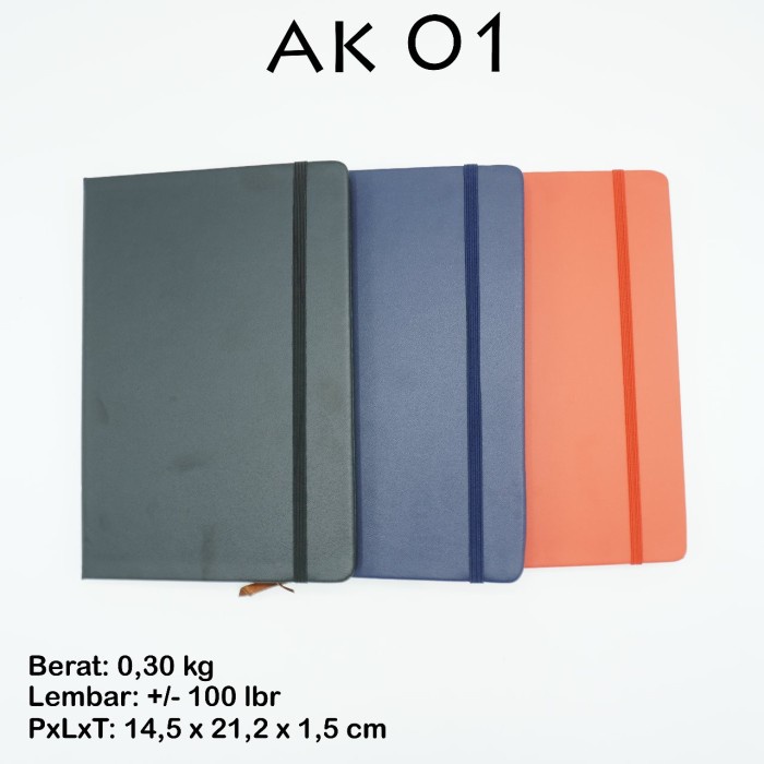 

[RESTOCK] Agenda Note Book Memo Planner Kulit Sintetis ( AK 01 ) - Hitam