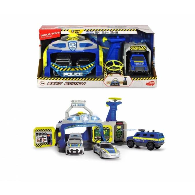 Dickie Toys SWAT Station Play Set Police Toy Mainan Original ---Termurah---