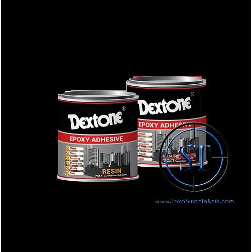 Lem Dextone EPOXY ADHESIVE 250gr 1 Set Resin dan Hardener Glue Campur Anti Bocor Kamar Mandi Keramik Besi Cream Waterproof Warma Clear