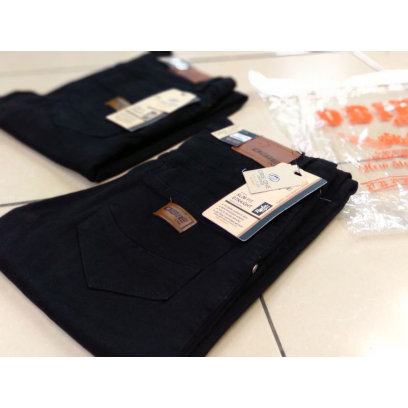 Celana panjang pensil hitam softjeans/Celana panjang skinny slim hitam panjang pria