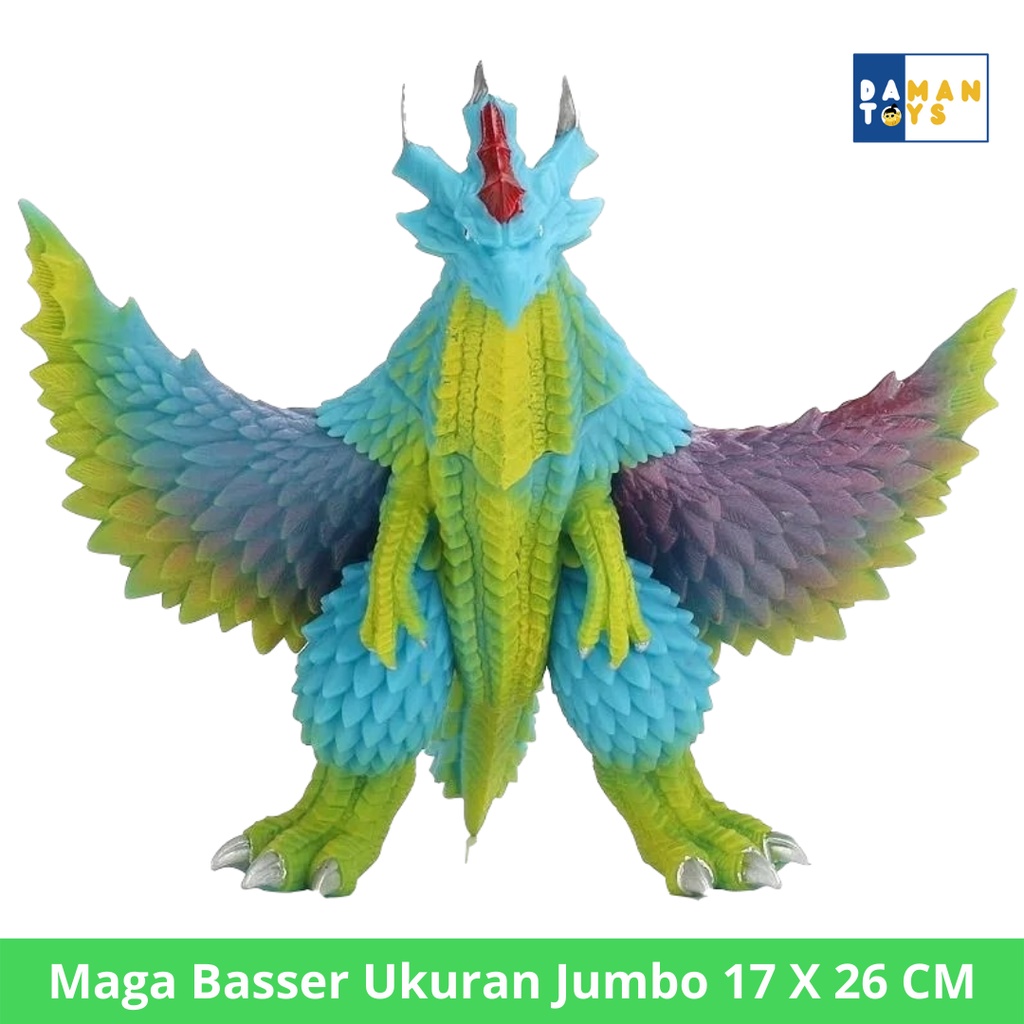 Maga Basser Jumbo Action Figure Godzilla Monster Ultraman Kaiju, Mainan Anak Laki laki