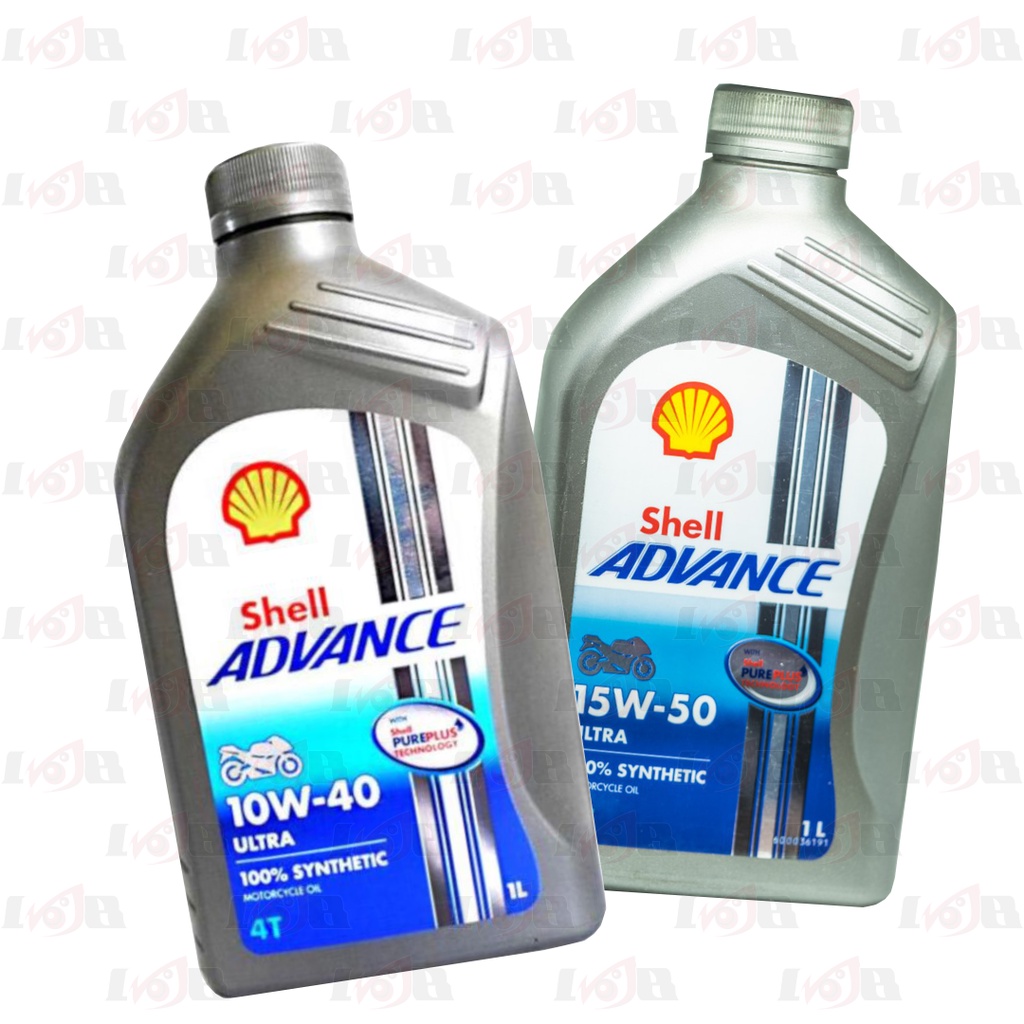 Oli Shell Advance Ultra Full Synthetic 15w50 1L Motor Sport 4T Bebek Premuim Import Thailand 100 %