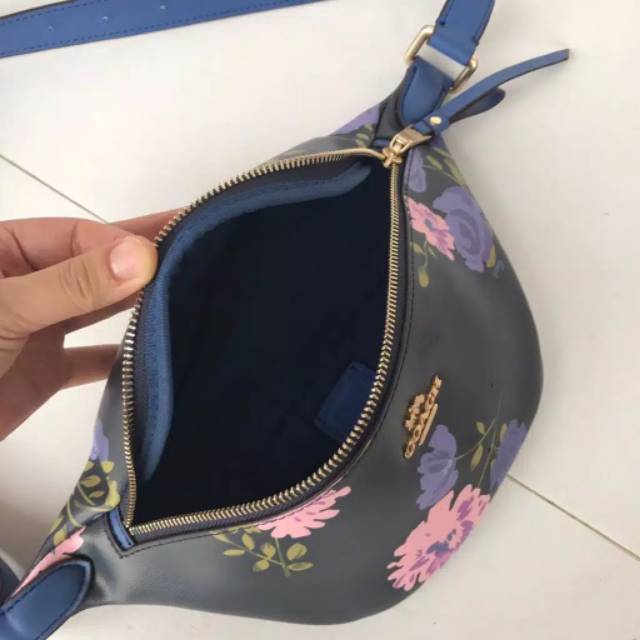 Bumbag Coach Flower signature waist bag