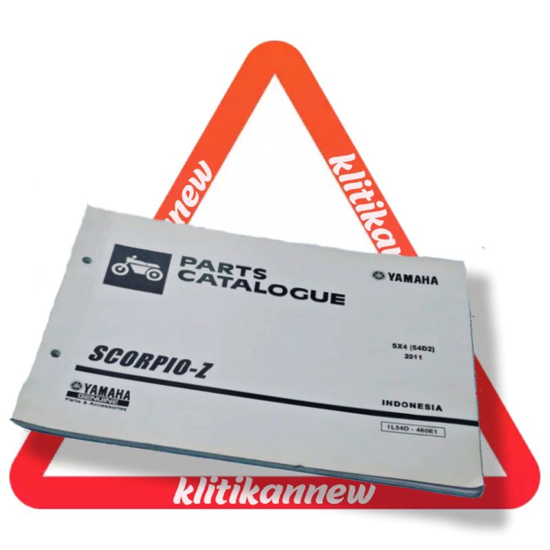 Buku part katalog Parts part catalogue yamaha SCorpio Z copy original