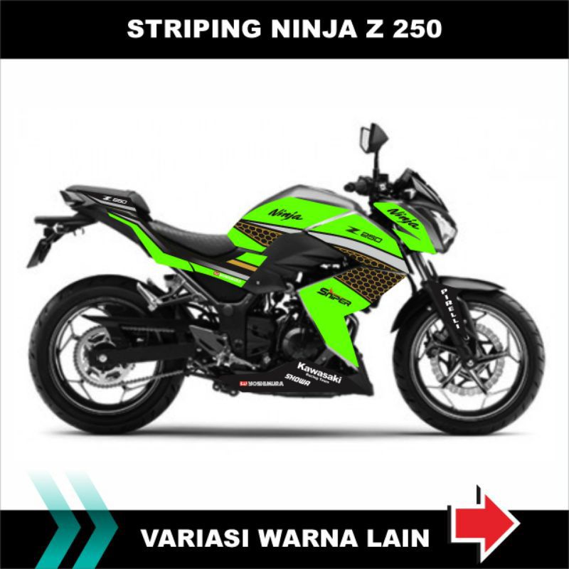 striping ninja Z 250 monster / stiker motor ninja Z 250 / striping motor ninja Z 250