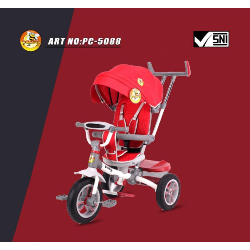 Pacific tricycle PC-5088 - sepeda roda tiga ban karet