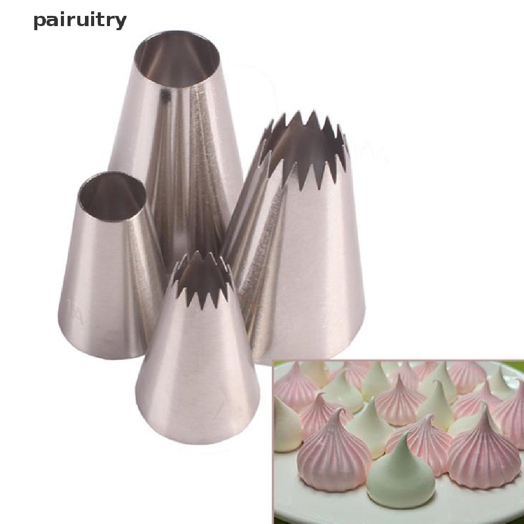 Prt 4PCs / Set Spuit Piping Icing Untuk Dekorasi Kue / Dessert