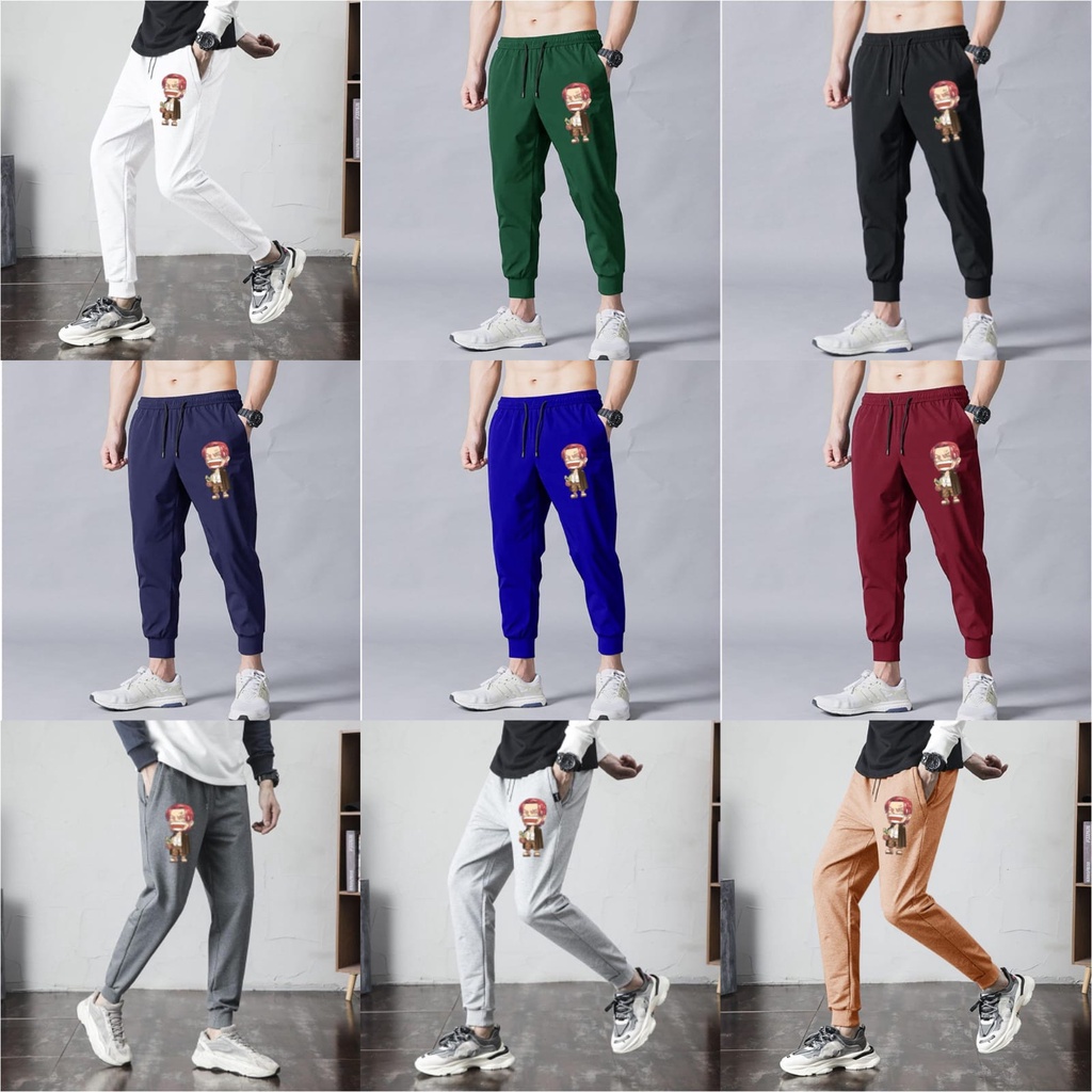 CELANA PANJANG PRIA DISTRO CASUAL TRENDY CELANA JOGGER SHANKS ONEPIECE SS