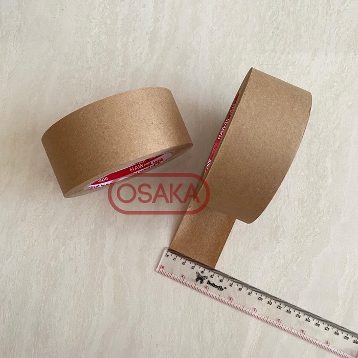 

Dijual Lakban Air / Gummed Tape Hawaii 48Mm / 2 Inch X 50 Yard Berkualitas