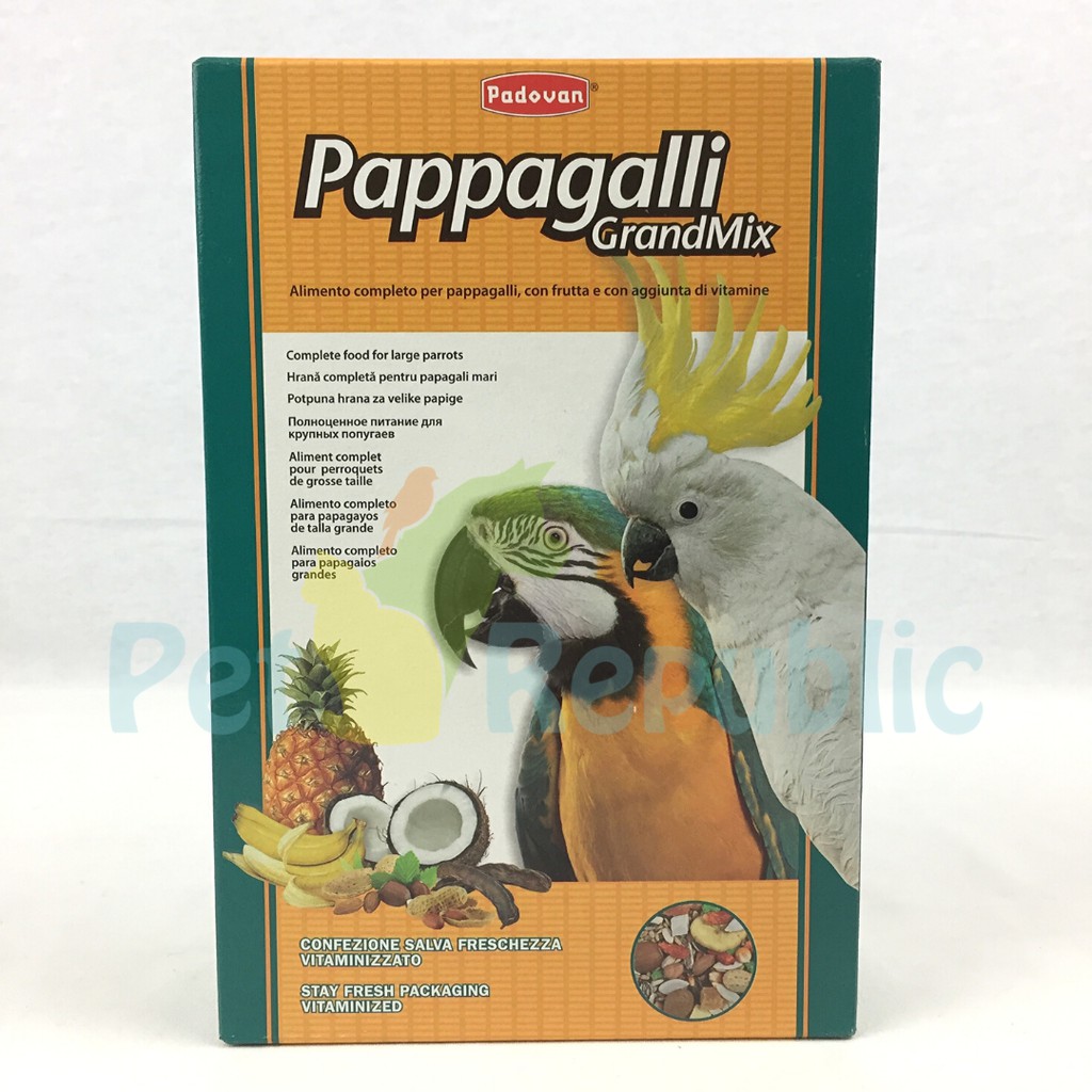 

Pet Republic Makanan Burung PADOVAN Grandmix Pappagalli Parrot with Fruit 600gr