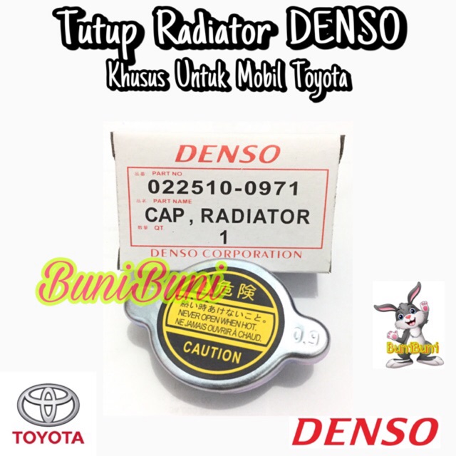 Tutup Radiator Cap 0.9 Khusus Mobil Toyota Kijang Super / Grand / Kapsul EFI / Starlet DENSO