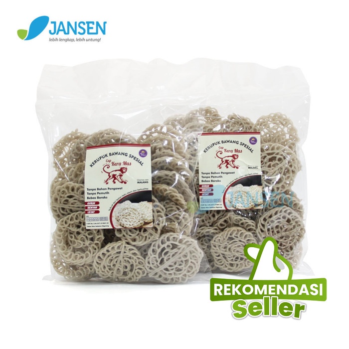 

✨COD✨ Kerupuk Bawang Mentah Cap Kera Mas - Rasa Bawang 2 Pack