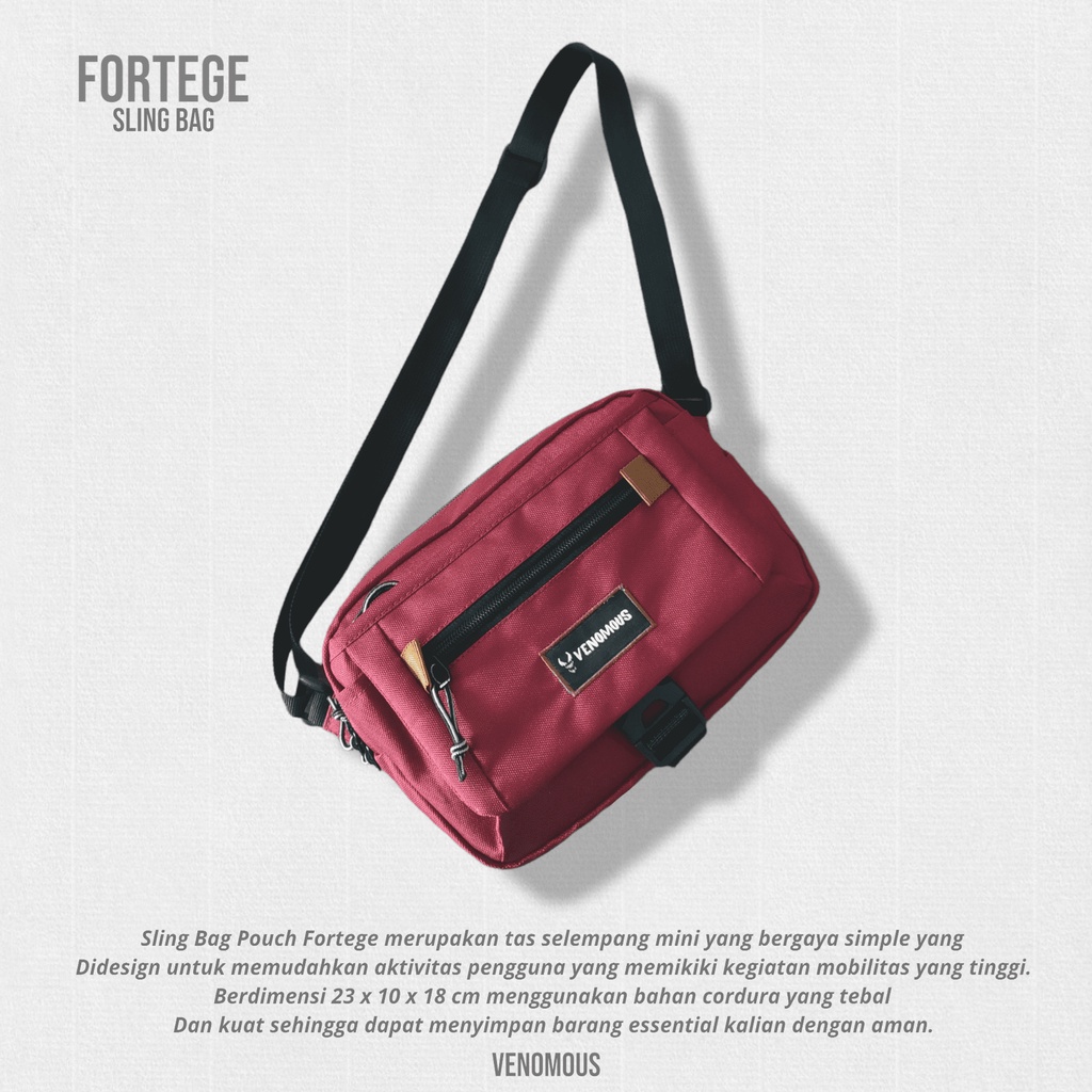 Tas Selempang Pria Wanita Fortege Landscape / Sling Bag Pouch 2.0 Trendy