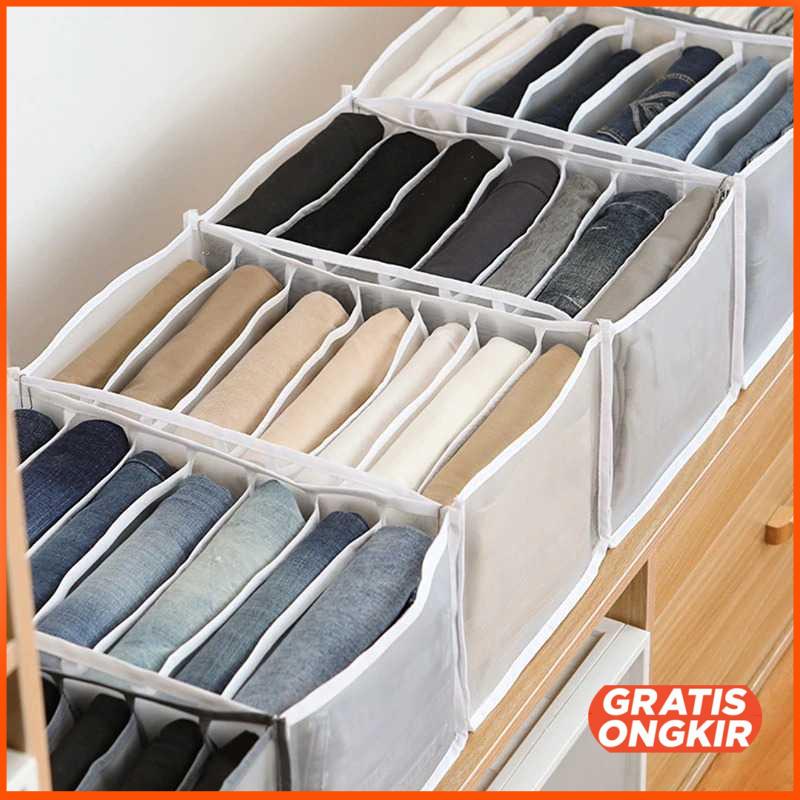 Kotak Sekat Pembatas Pakaian Leggings Box 7 Grid - M1468