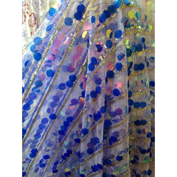kain/ bahan sequin gradasi