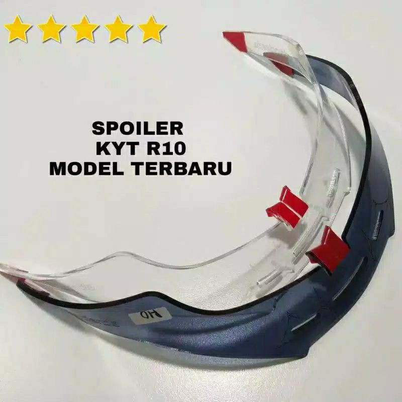 SPOILER KYT R10/KYT RC7/KYT RC SEVEN/KYT K2R HITAM PUTIH