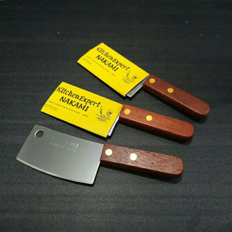 PISAU DAPUR STAINLESS KECIL IMUT TAJAM SOUVENIR LUCU GOLOK MINI BAWANG 3 INCHI NAKAMI KSK KITCHEN EX