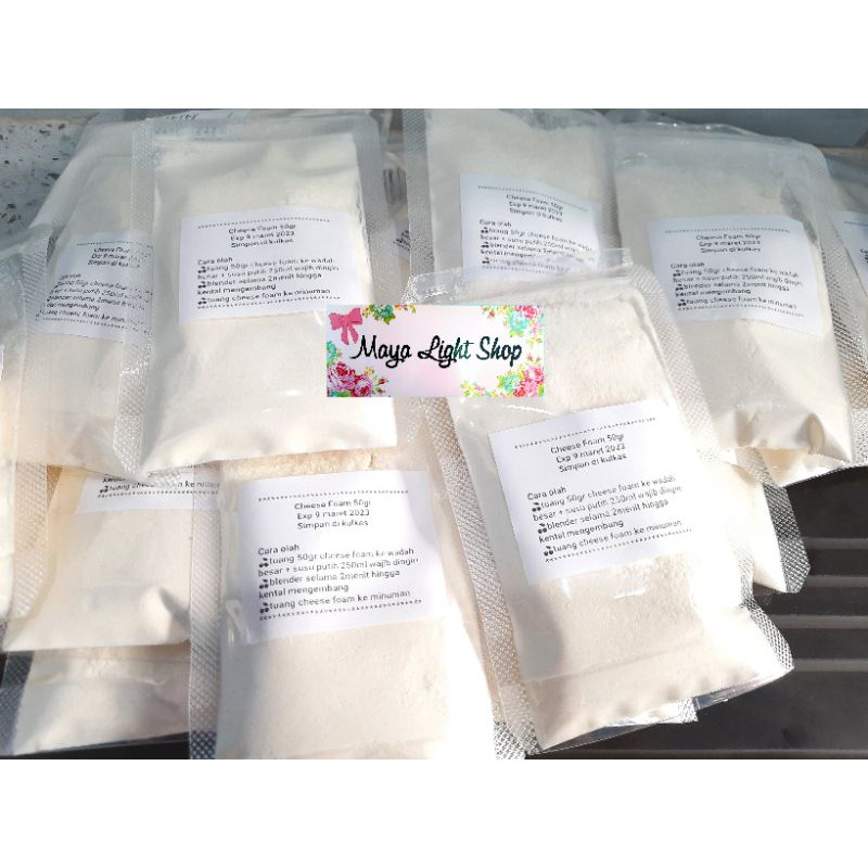 Cheese Foam Powder 50gr white cheese powder kerry keju putih bubuk drink kerry putih bubble boba minuman keju kekinian