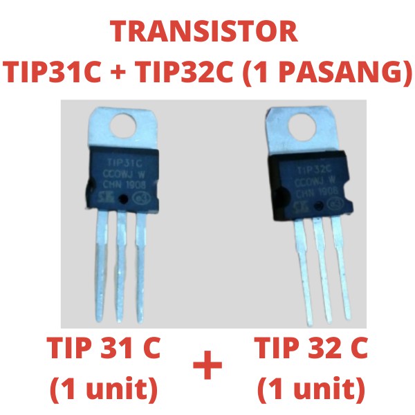 TR TIP 31 + TIP 32 1SET TRANSISTOR TIP31 TIP32 3132 FINAL PINAL 31+32 TIP31 TIP32 TIP31+32 SEPASANG