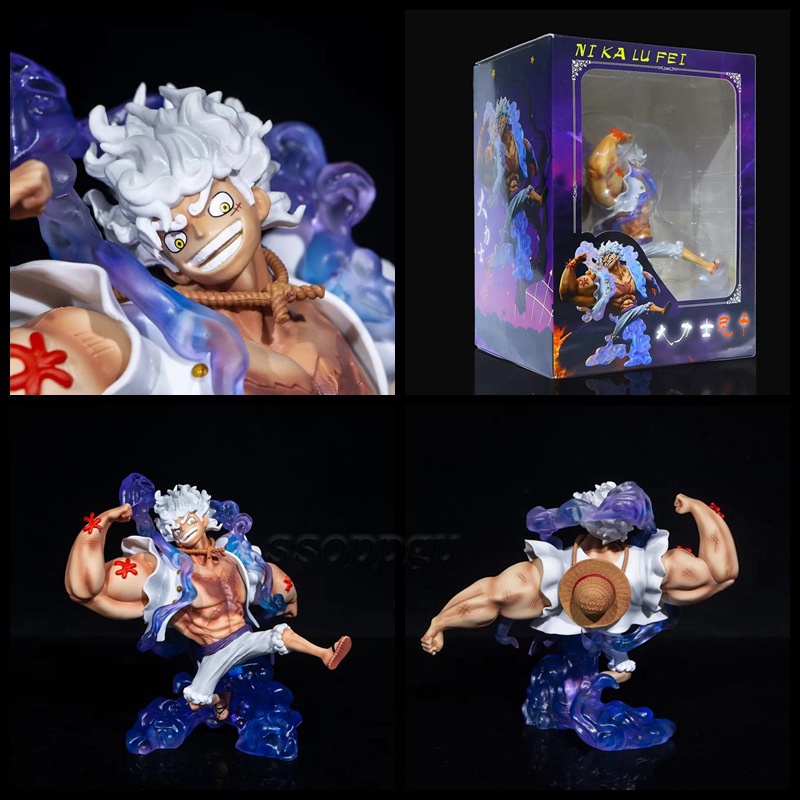 Mainan Action Figure Model One Piece GK Gear 5 Luffy Nika Muscular Man Hercules Bahan PVC Untuk Hadiah Anak