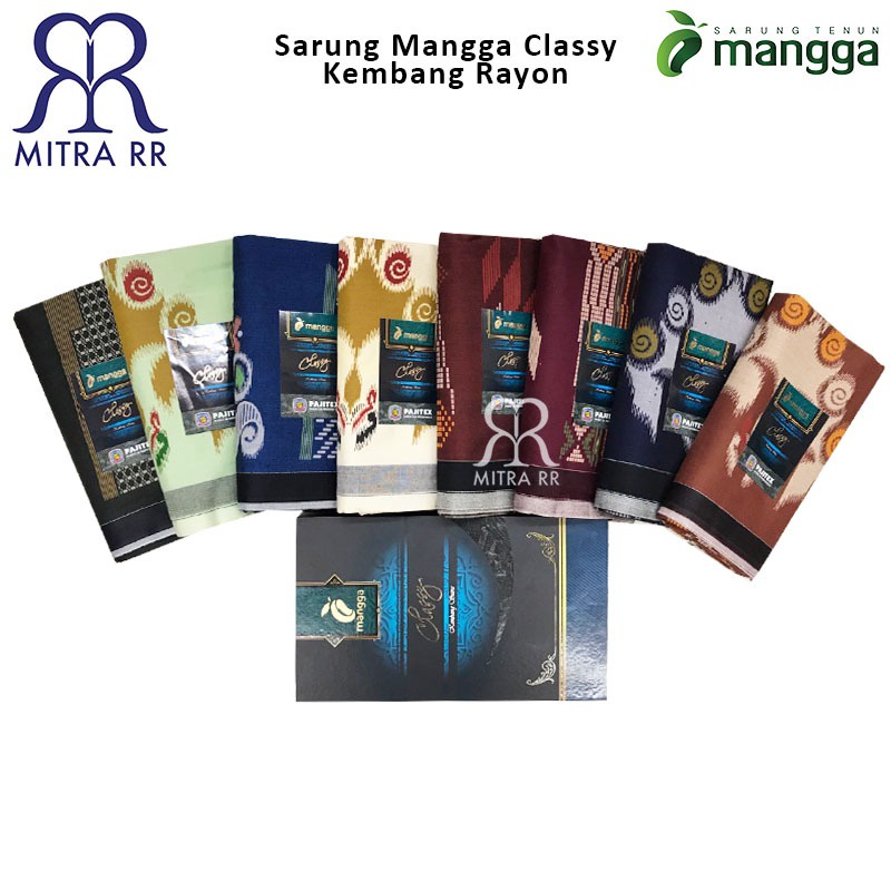 Sarung Mangga Premium Classy Kembang Sutra Sarung Tenun