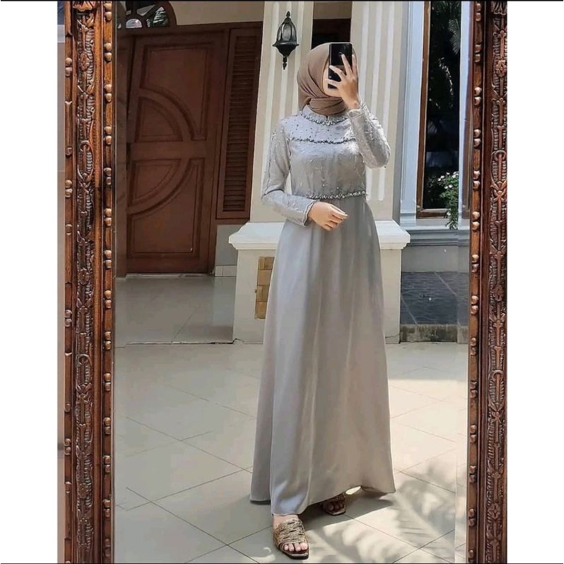 Gamis Tiara Dress / Gamis Dress Pesta Kondangan Lebaran